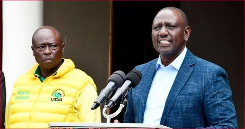 Deputy President Rigathi Gachagua with President William Ruto.